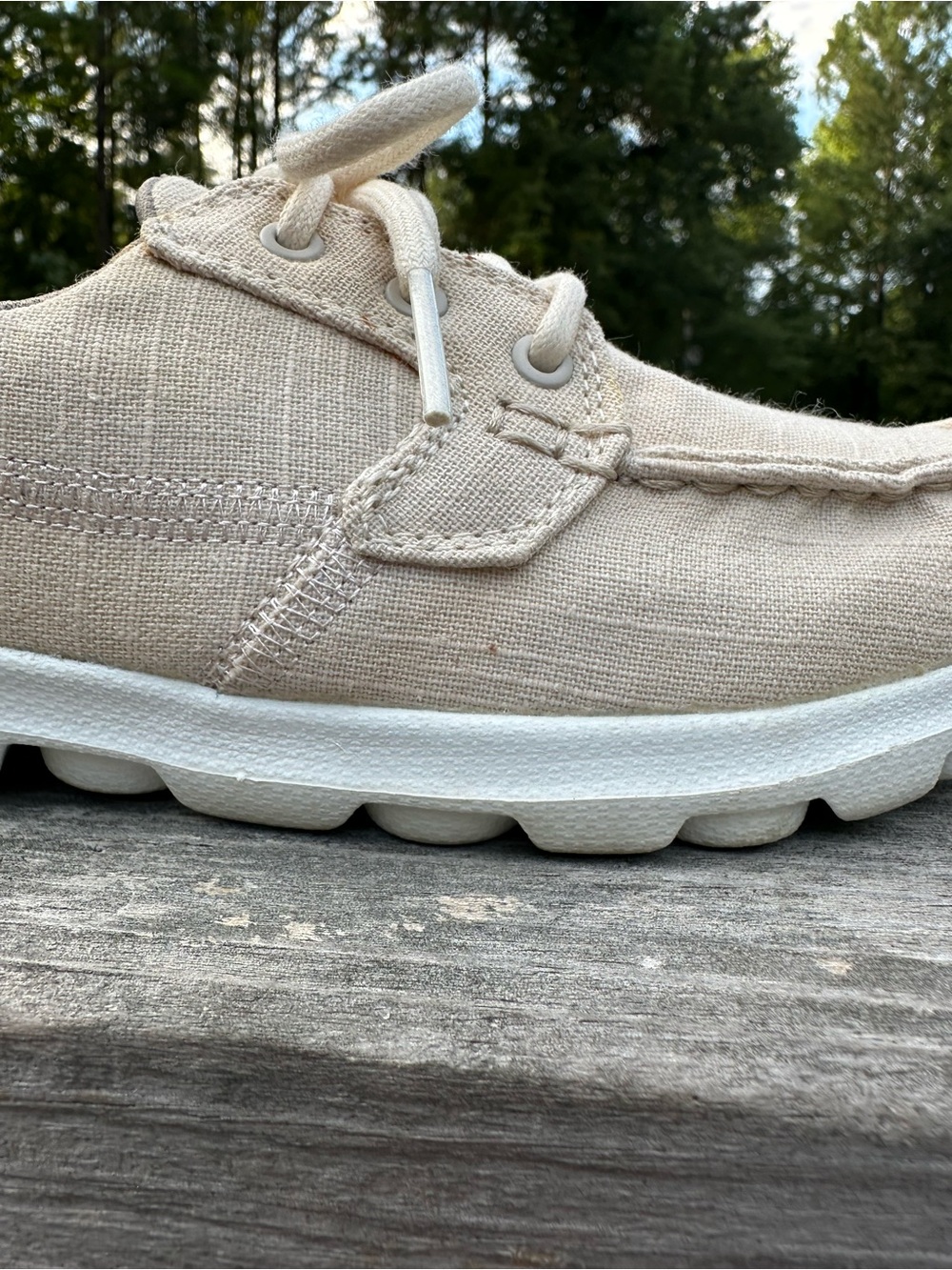Skechers Women's Lace-Up Casual Sneakers in Cream - Picture 10 of 13